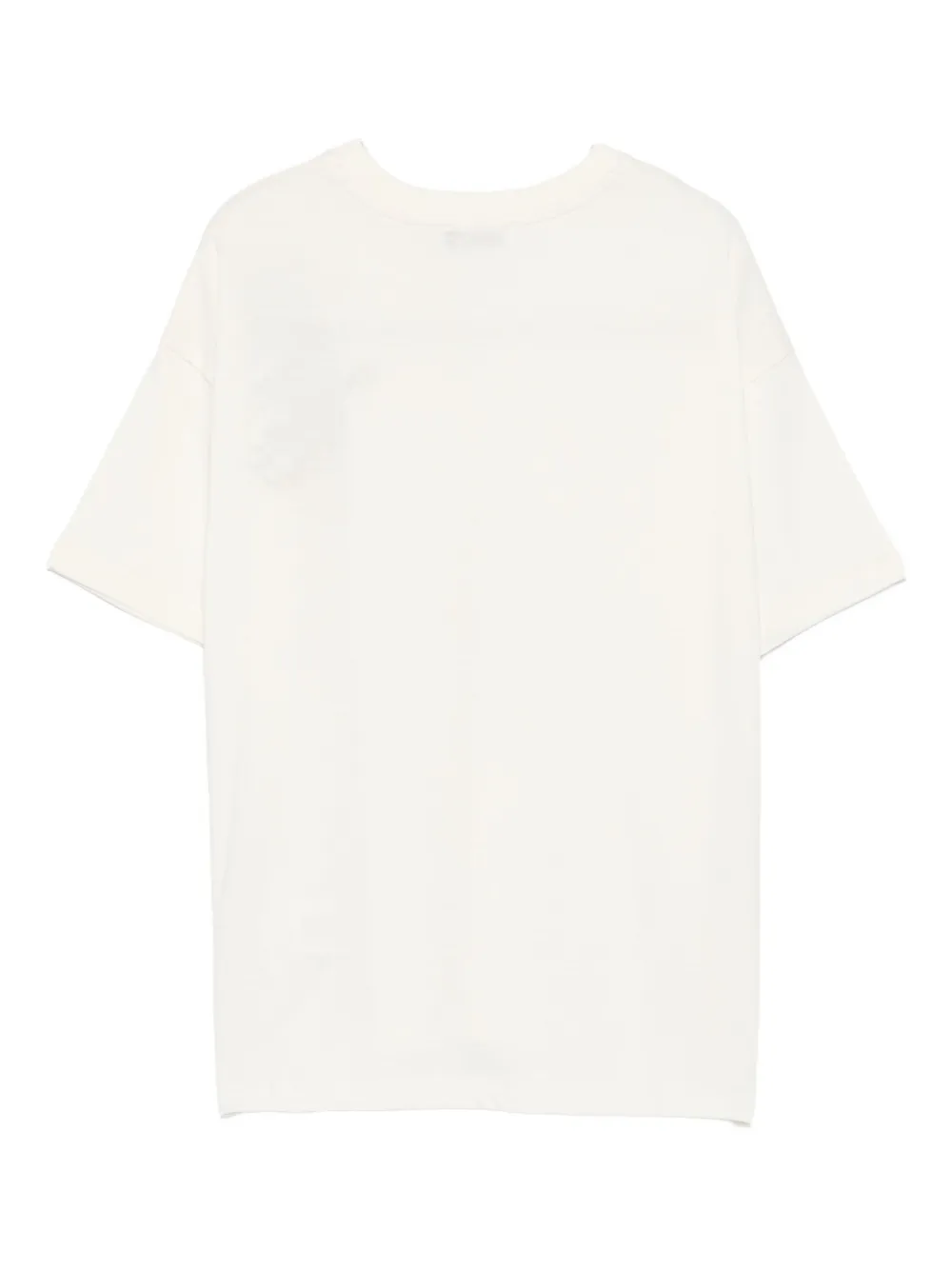 MSGM Kids logo-embroidered T-shirt Beige