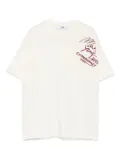 MSGM Kids logo-embroidered T-shirt - Neutrals