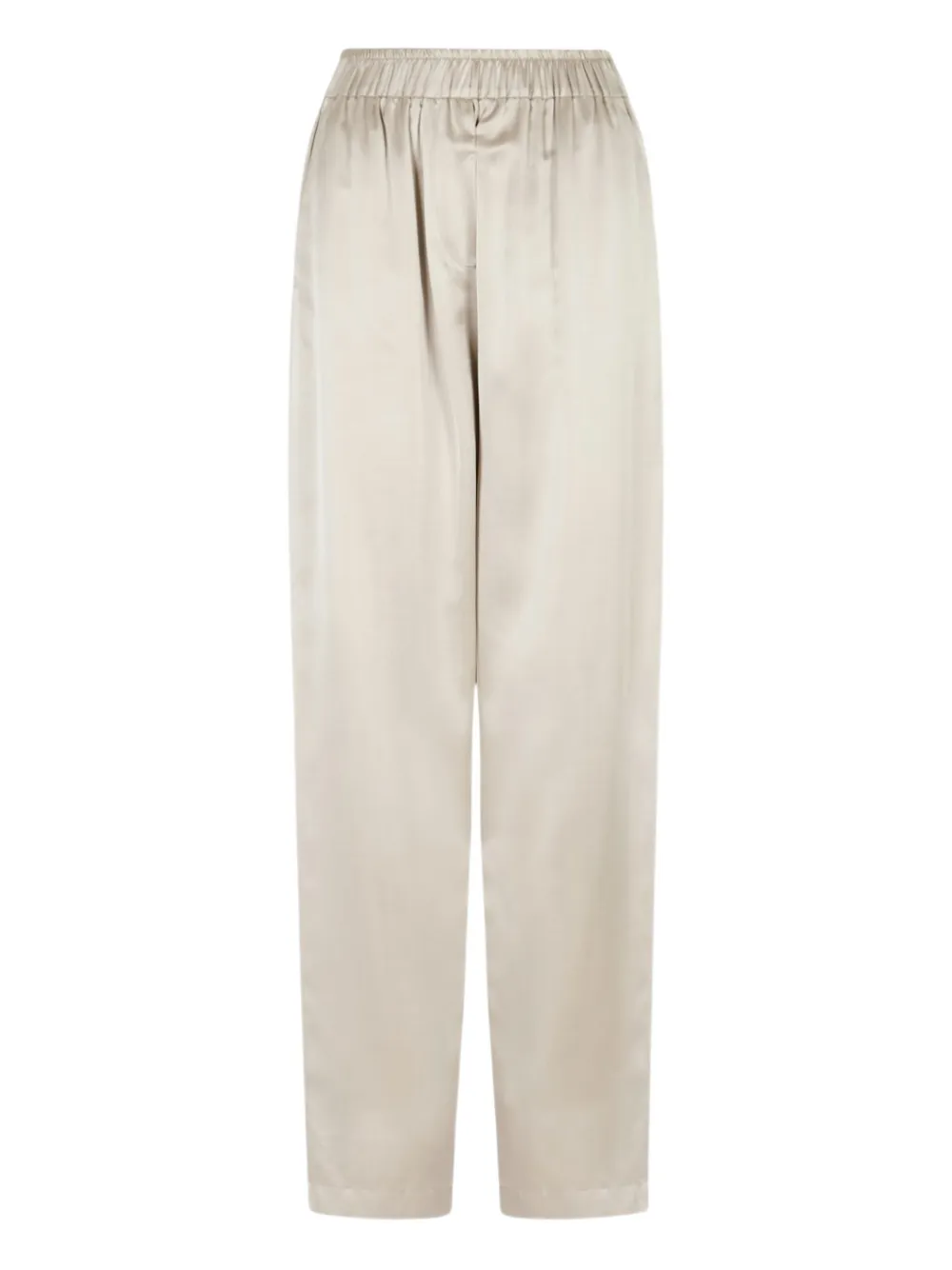 Giorgio Armani elasticated satin trousers - Toni neutri