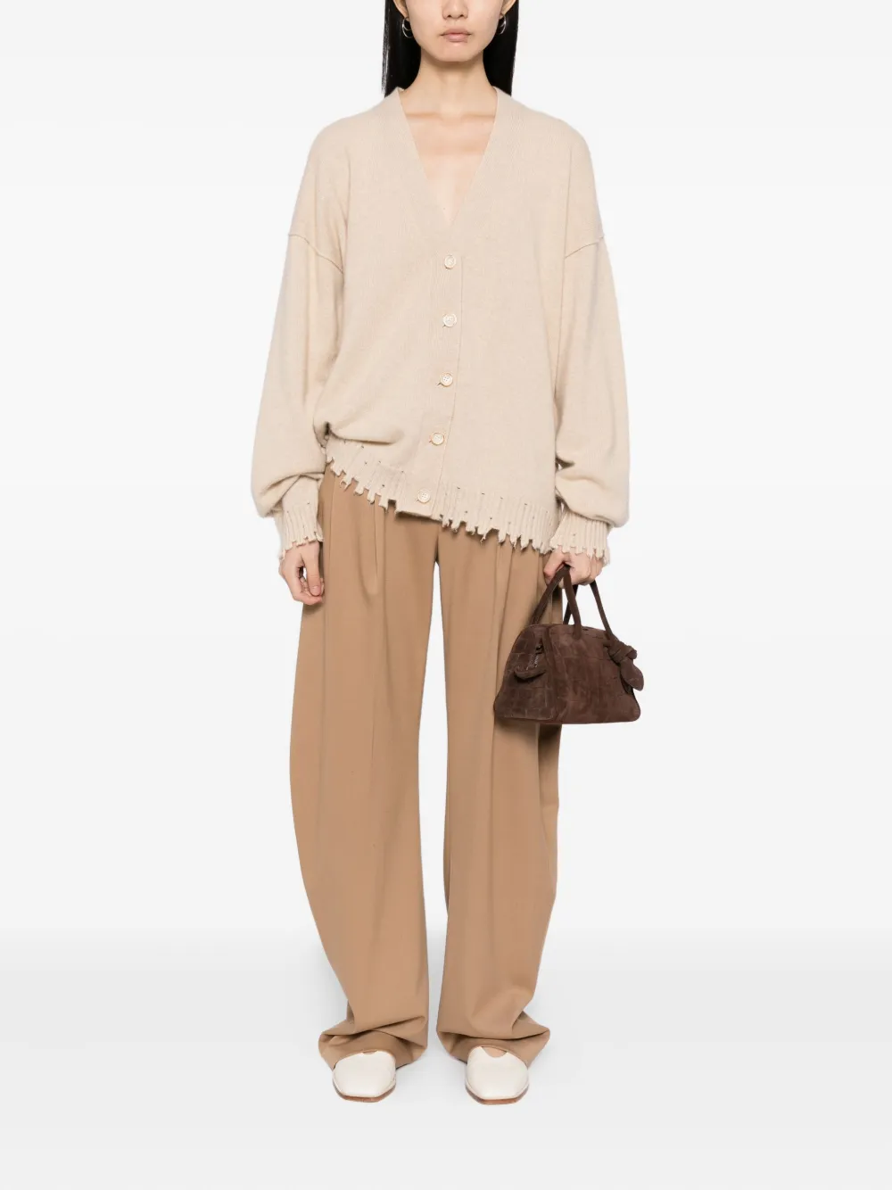 Uma Wang cashmere cardigan Beige