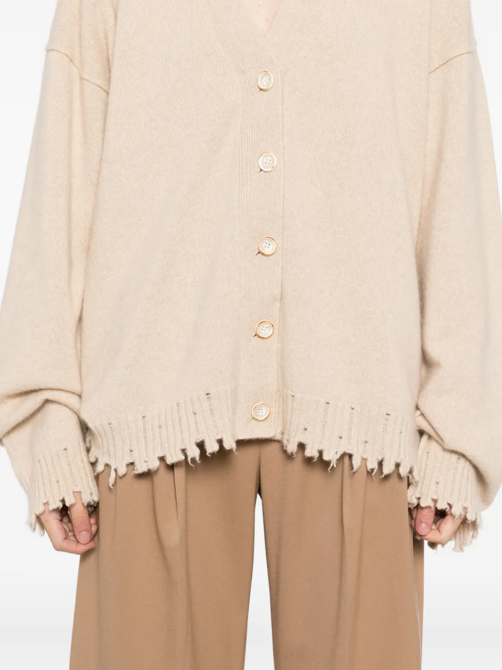 Uma Wang cashmere cardigan Beige