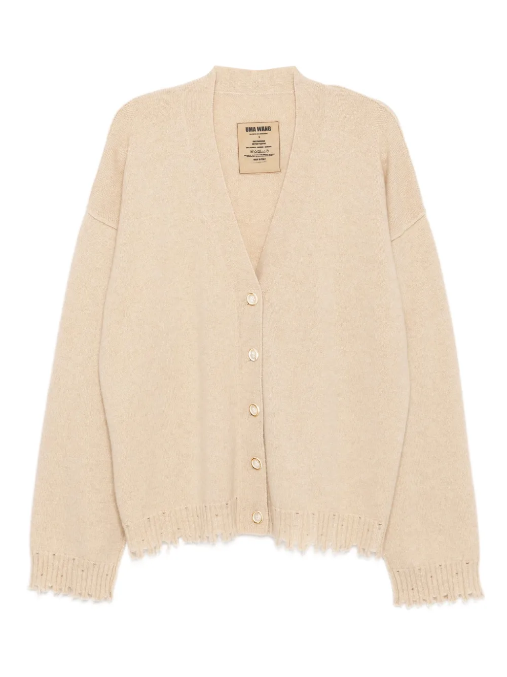 Uma Wang cashmere cardigan Beige