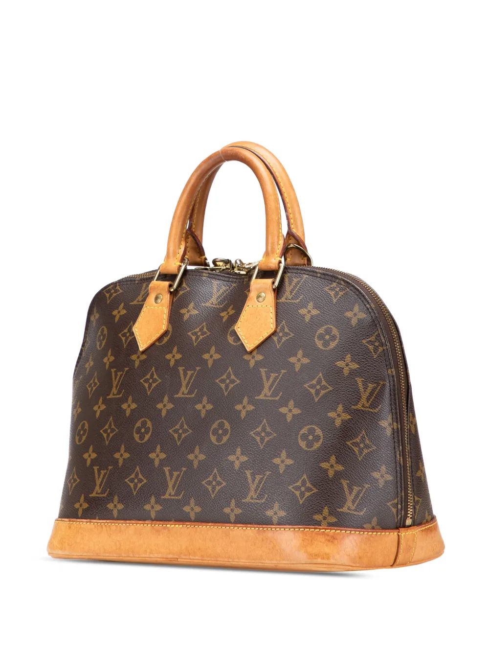 Pre-owned Louis Vuitton 1997 Monogram Alma Pm Handbag In Brown