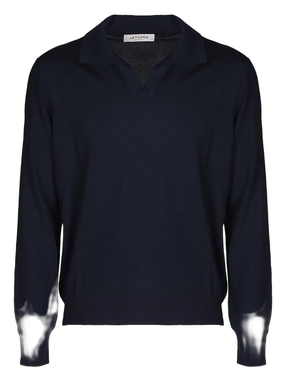 Fileria Collar-polo Sweater In Blue