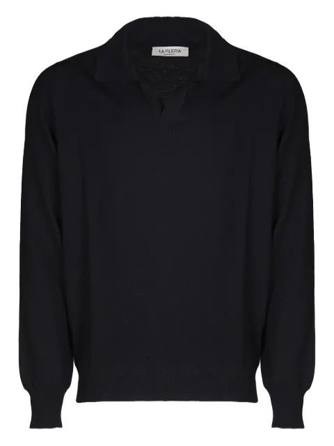 Fileria polo-collar sweater