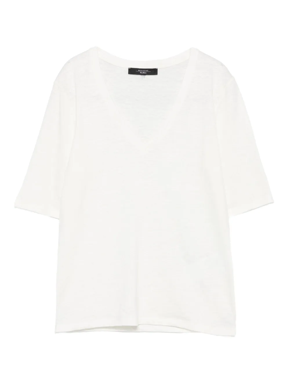 Weekend Max Mara V-neck short-sleeve top | White | Image 1