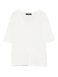 Weekend Max Mara V-neck short-sleeve top - White