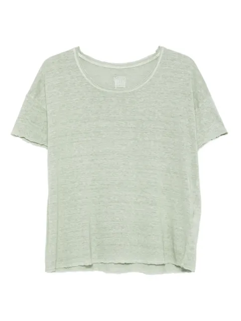 120% Lino raw-edge linen T-shirt