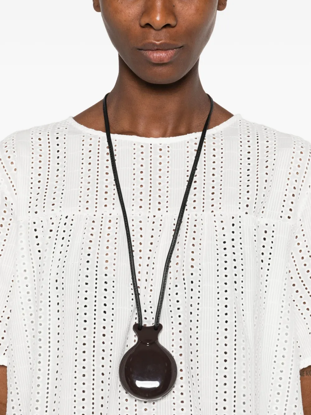 Weekend Max Mara Top met borduurwerk en korte mouwen Wit