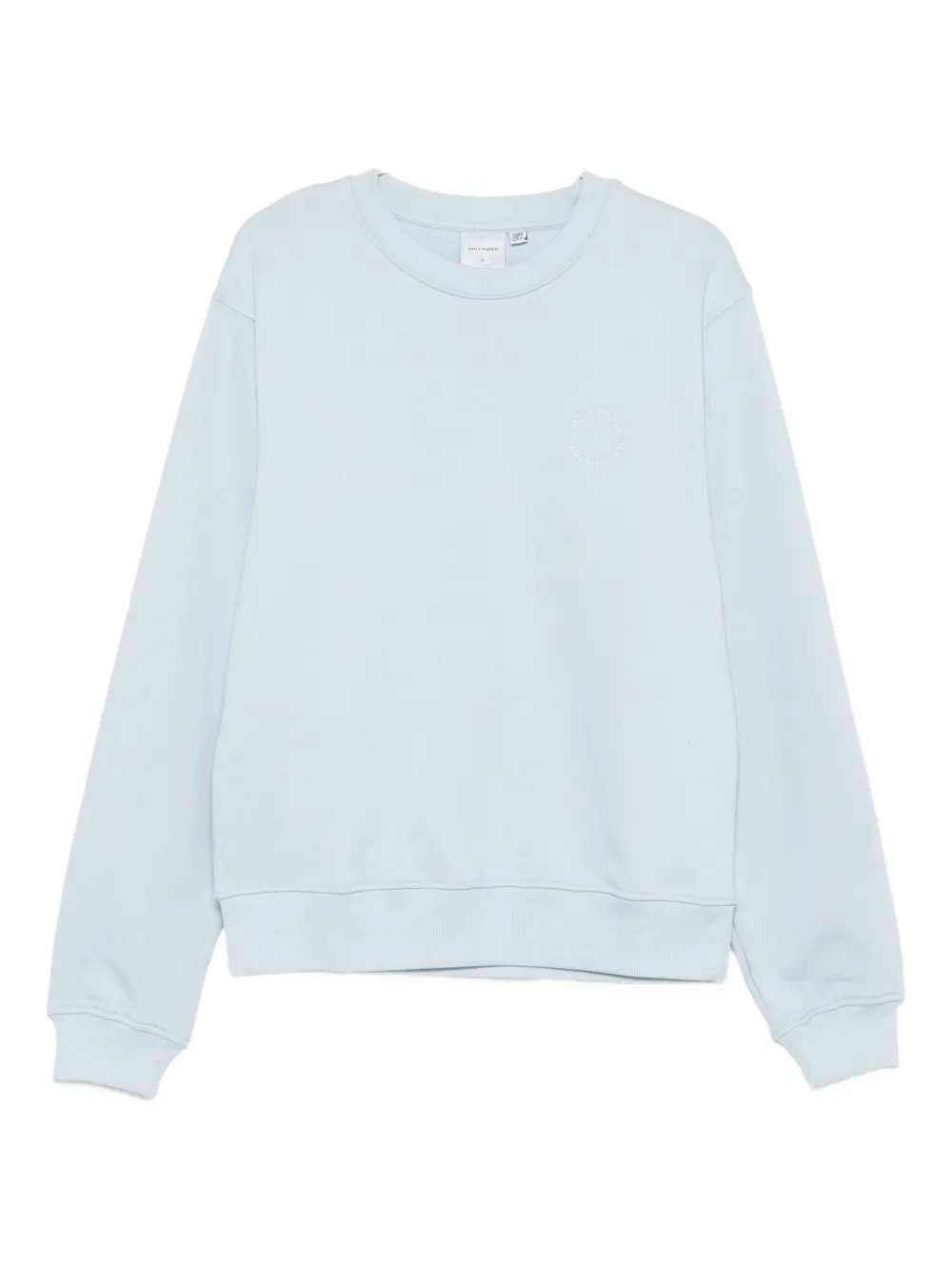 Daily Paper embroidered-logo cotton sweatshirt Blauw