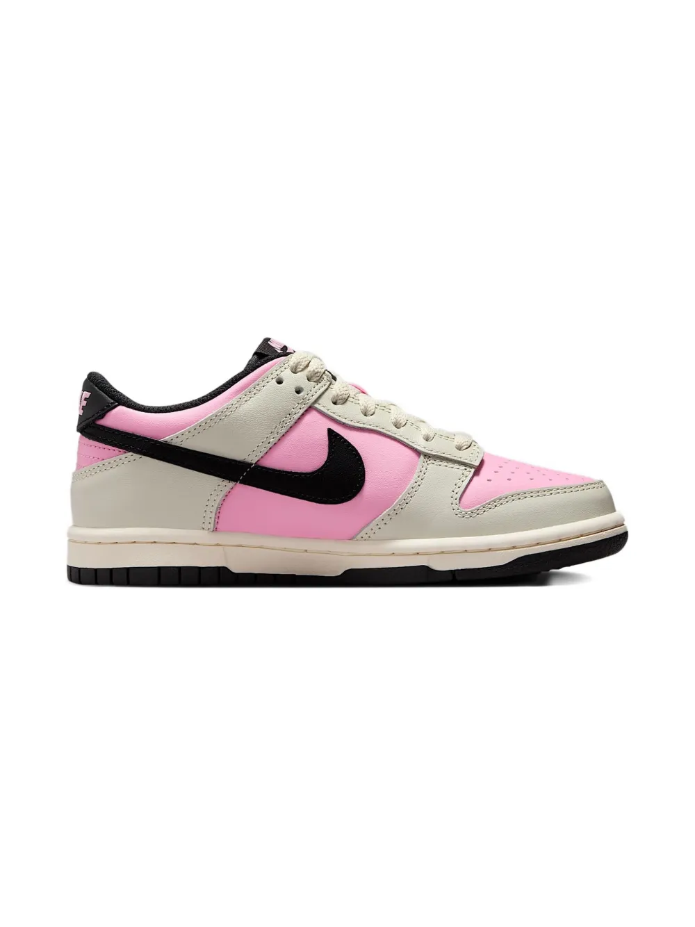Nike Kids Dunk Low "Pink Rise Light Orewood Brown" sneakers