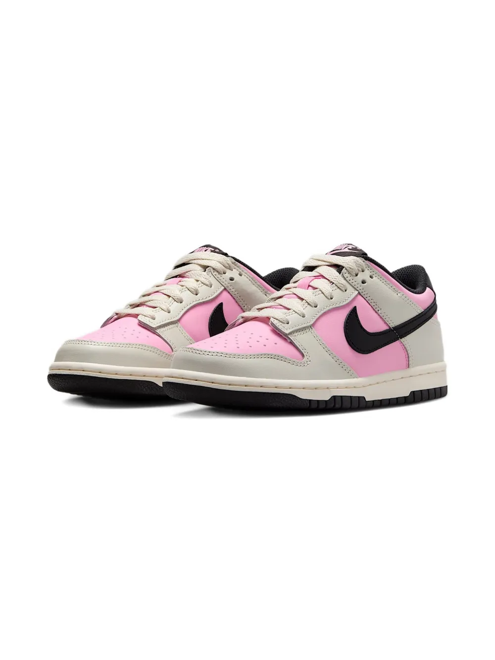 Nike Kids Dunk Low "Pink Rise Light Orewood Brown" sneakers