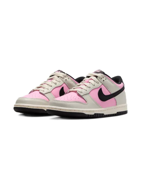 Nike Kids Dunk Low "Pink Rise/Light Orewood Brown" sneakers 