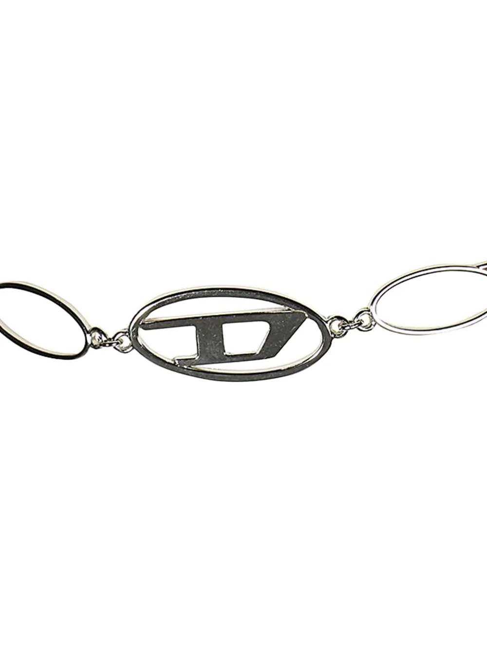 Diesel Bikinislip met logoplakkaat en ring Rood