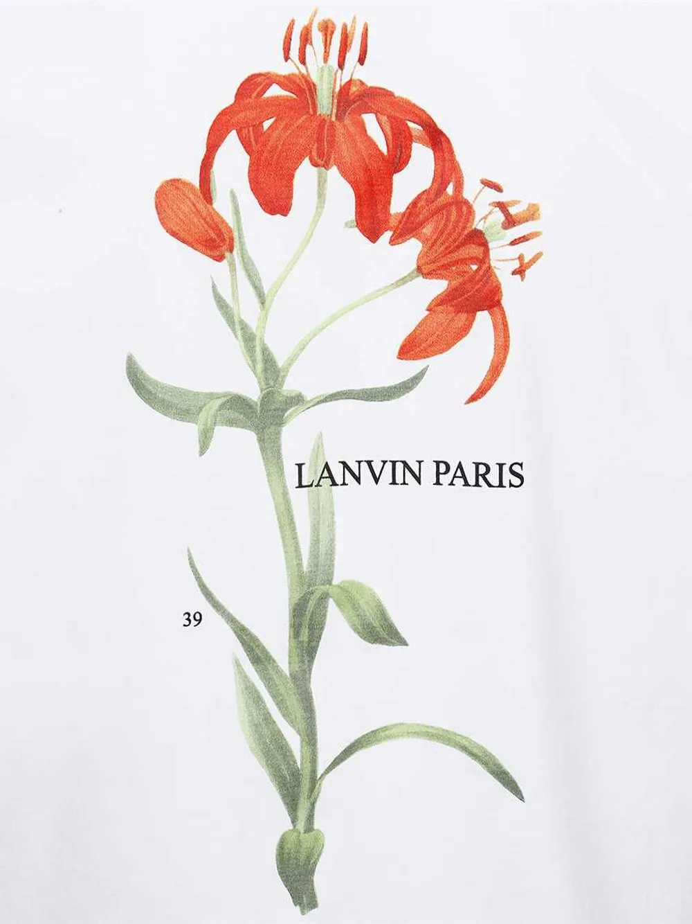 Lanvin rabbit-patch T-shirt Wit
