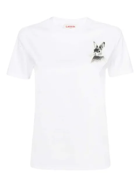 Lanvin rabbit-patch T-shirt