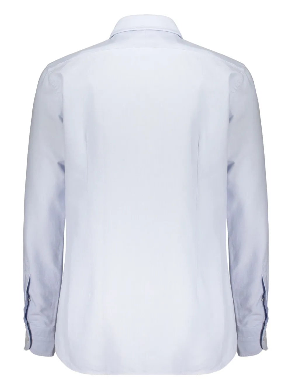 TOM FORD classic collar cotton shirt Blauw