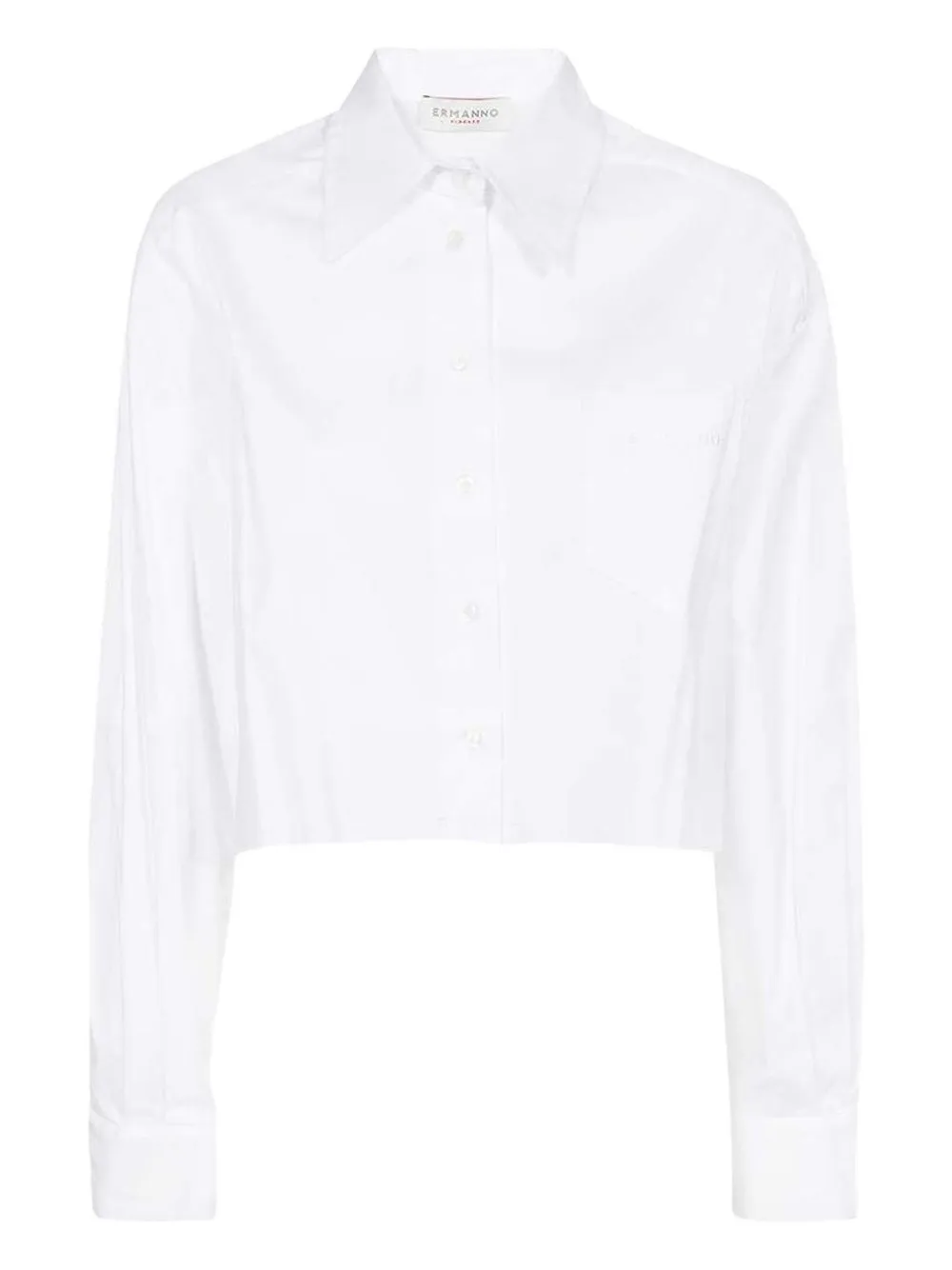 Ermanno Scervino embroidered-logo cotton shirt | White | Image 1