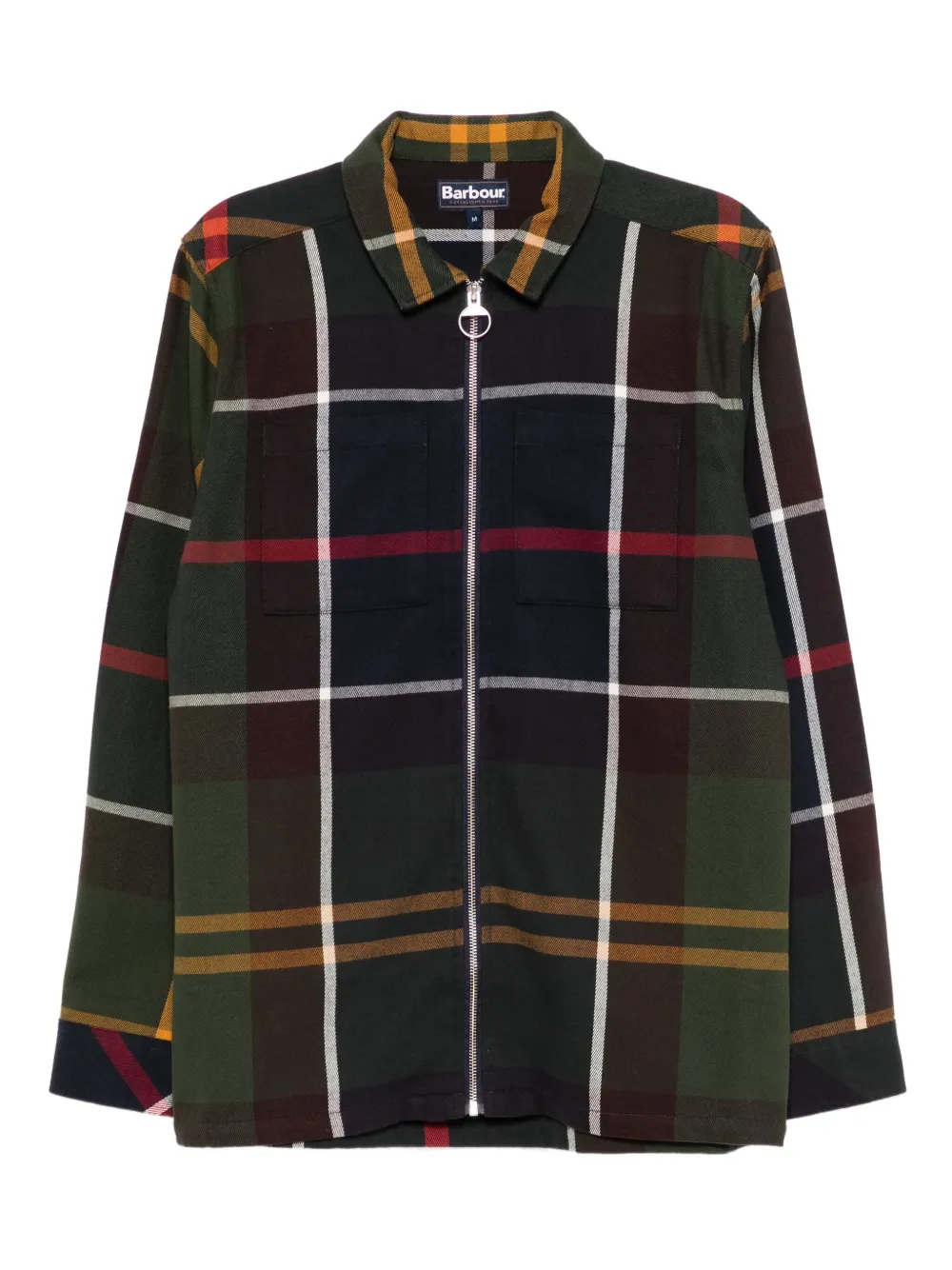 Barbour Geruit katoenen shirtjack Groen