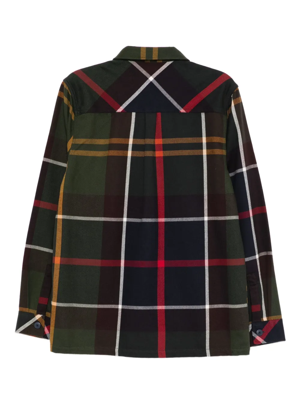 Barbour Geruit katoenen shirtjack Groen