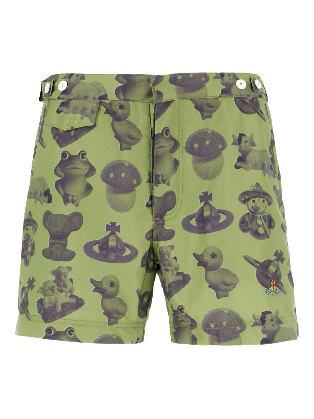 Vivienne Westwood プリント トランクス水着 - グリーン Vivienne Westwood プリント トランクス水着 - グリーン