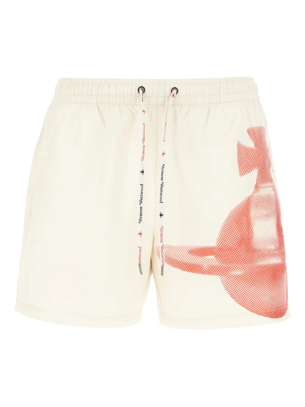 Vivienne Westwood Orb-print Drawstring Swim Shorts In Neutral