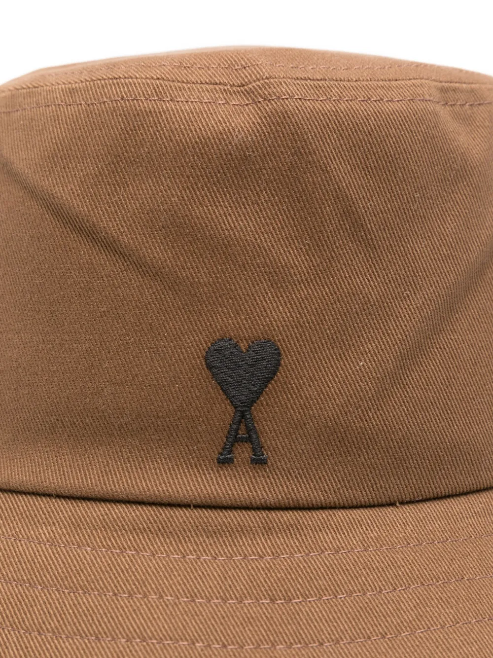 AMI Paris heart-logo bucket hat - Bruin