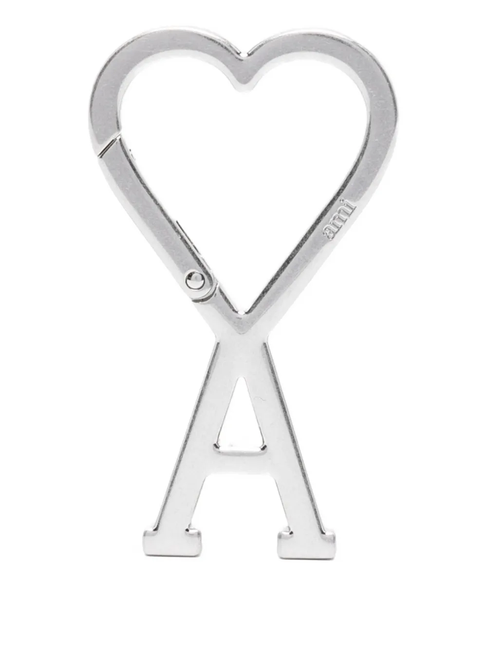 AMI Paris Sleutelhanger met logo Zilver