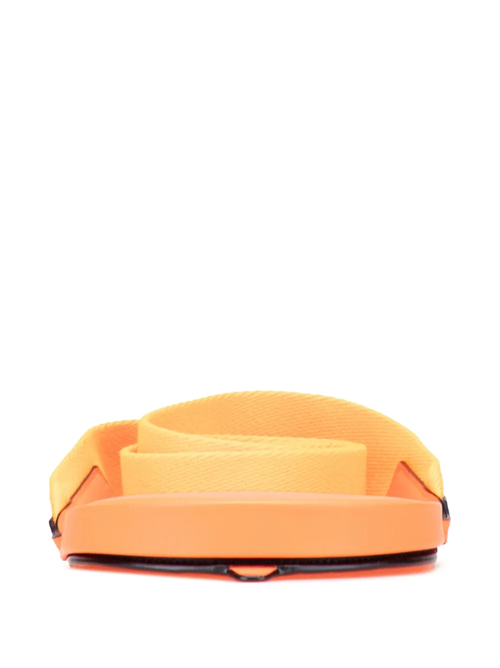 Pre-owned Loewe 2020 Small Soft Calfskin Heel Pouch Crossbody Bag In Orange