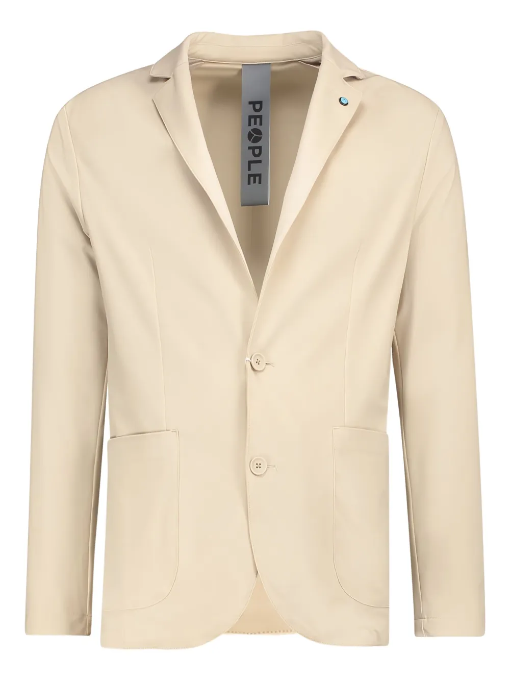 People Of Shibuya Button-fastening Blazer In Neutral