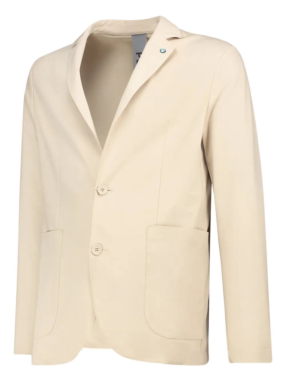 People Of Shibuya Button-fastening Blazer In Neutral