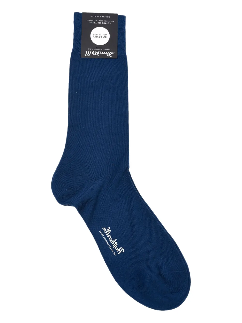 Pantherella Logo-detail Socks In Blue