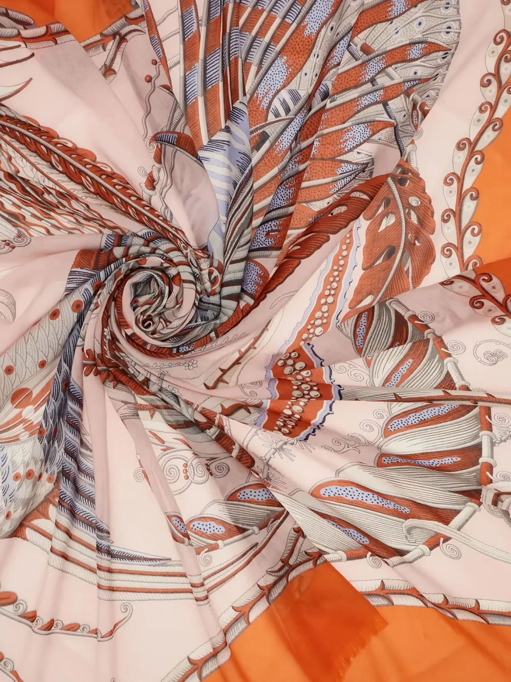 Ferragamo SUMMER2 fish-printed silk scarf | Image 2