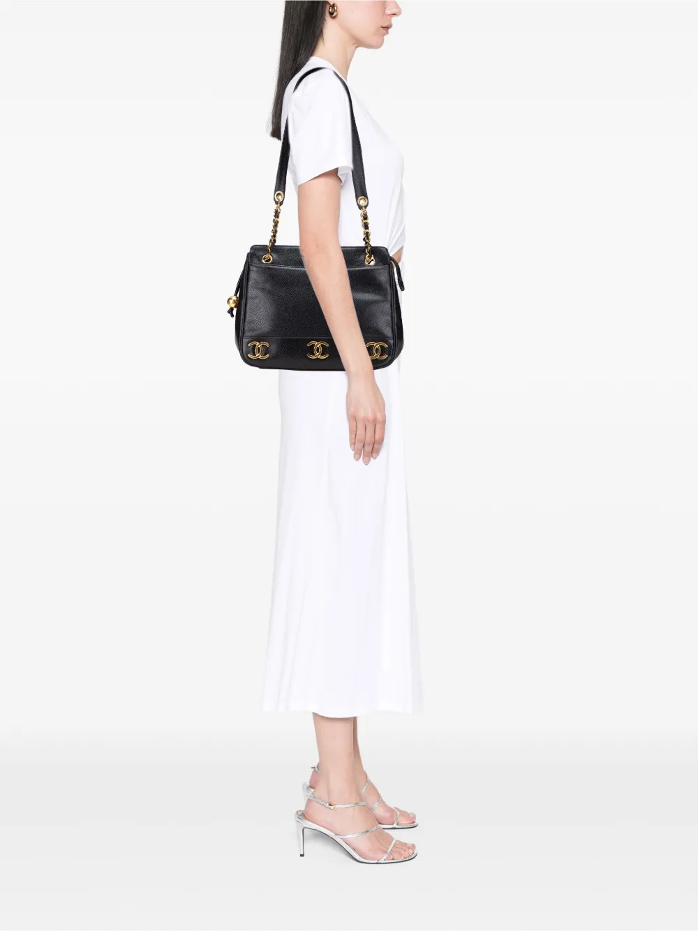 CHANEL Pre-Owned 1994-1996 Triple CC Caviar shoulder bag | Pre-Owned | Image 2