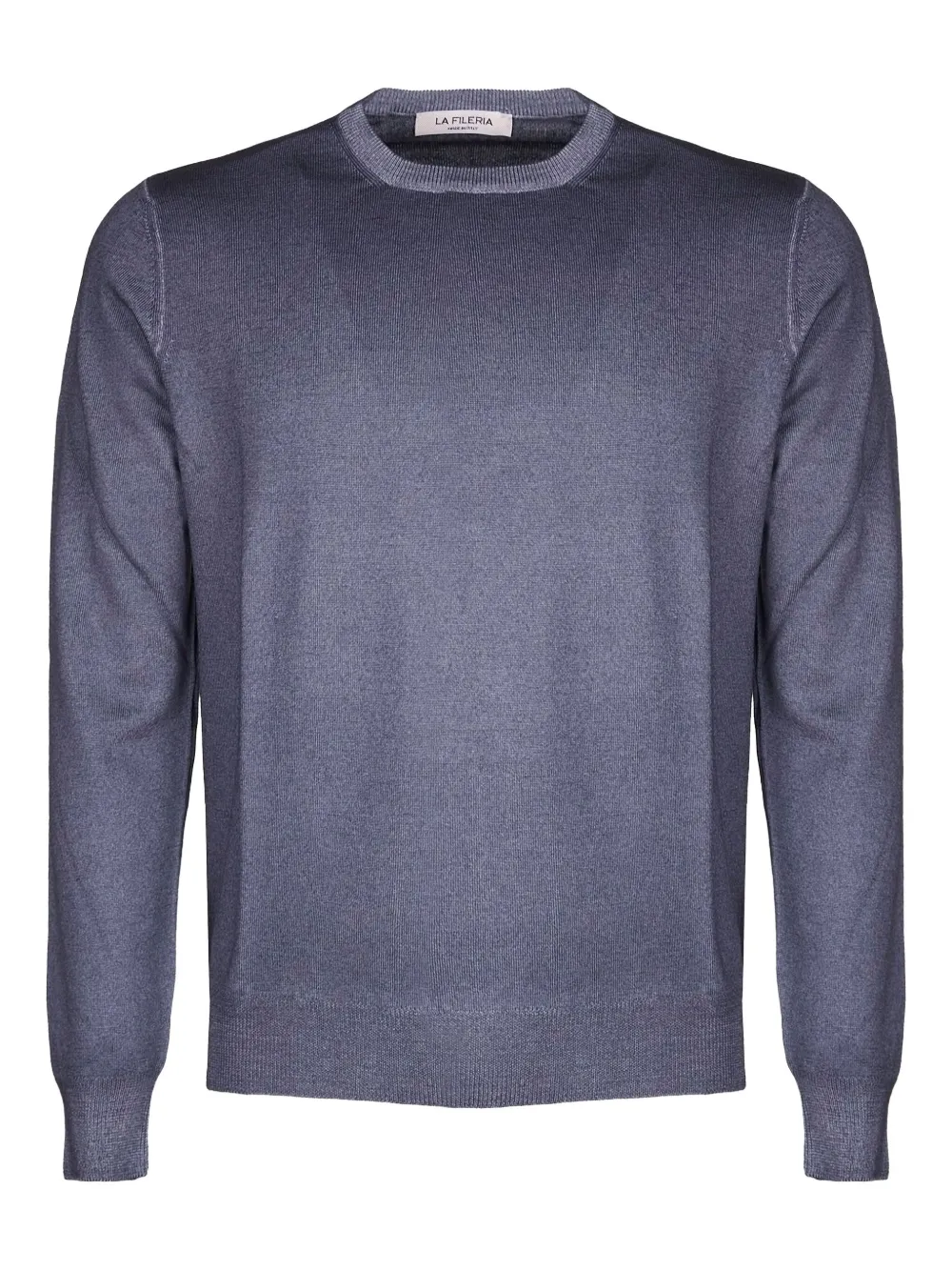 Fileria Crew-neck Ribbed Sweater In Gray