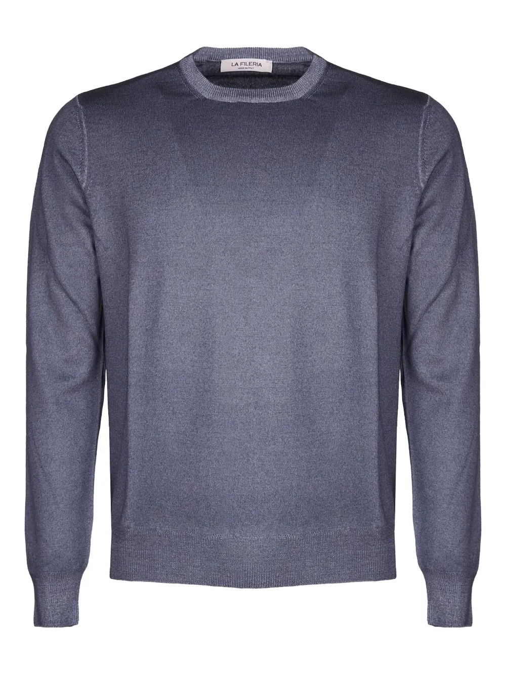 Fileria pull côtelé à col rond | gris | Image 1
