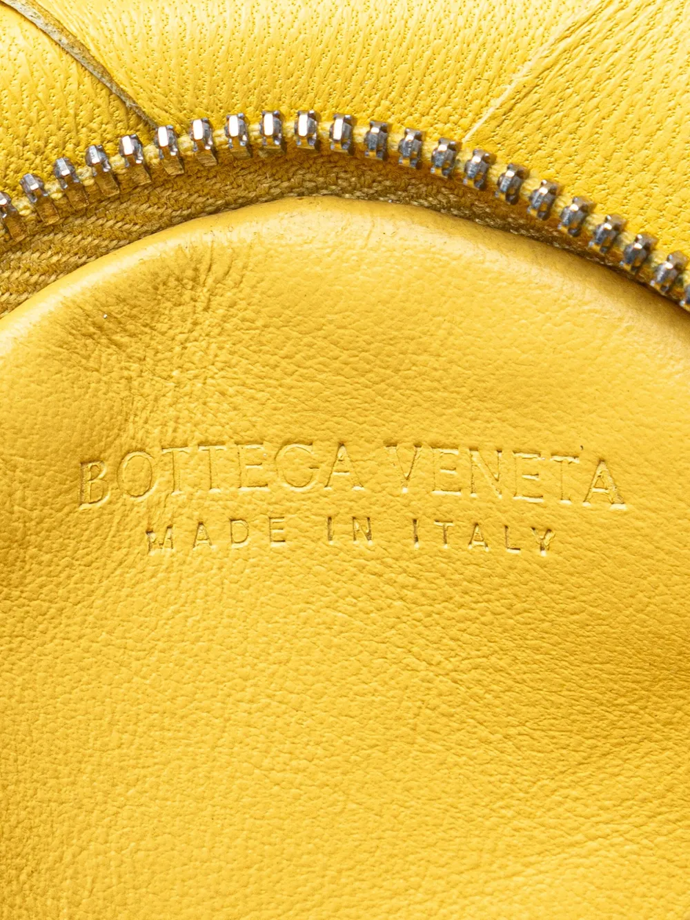 Pre-owned Bottega Veneta 2012-2025 Nappa Maxi Intrecciato Coin Pouch In Yellow
