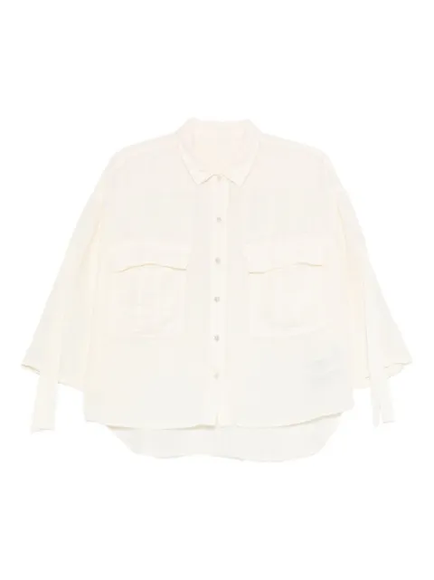 120% Lino flap-pocket linen shirt