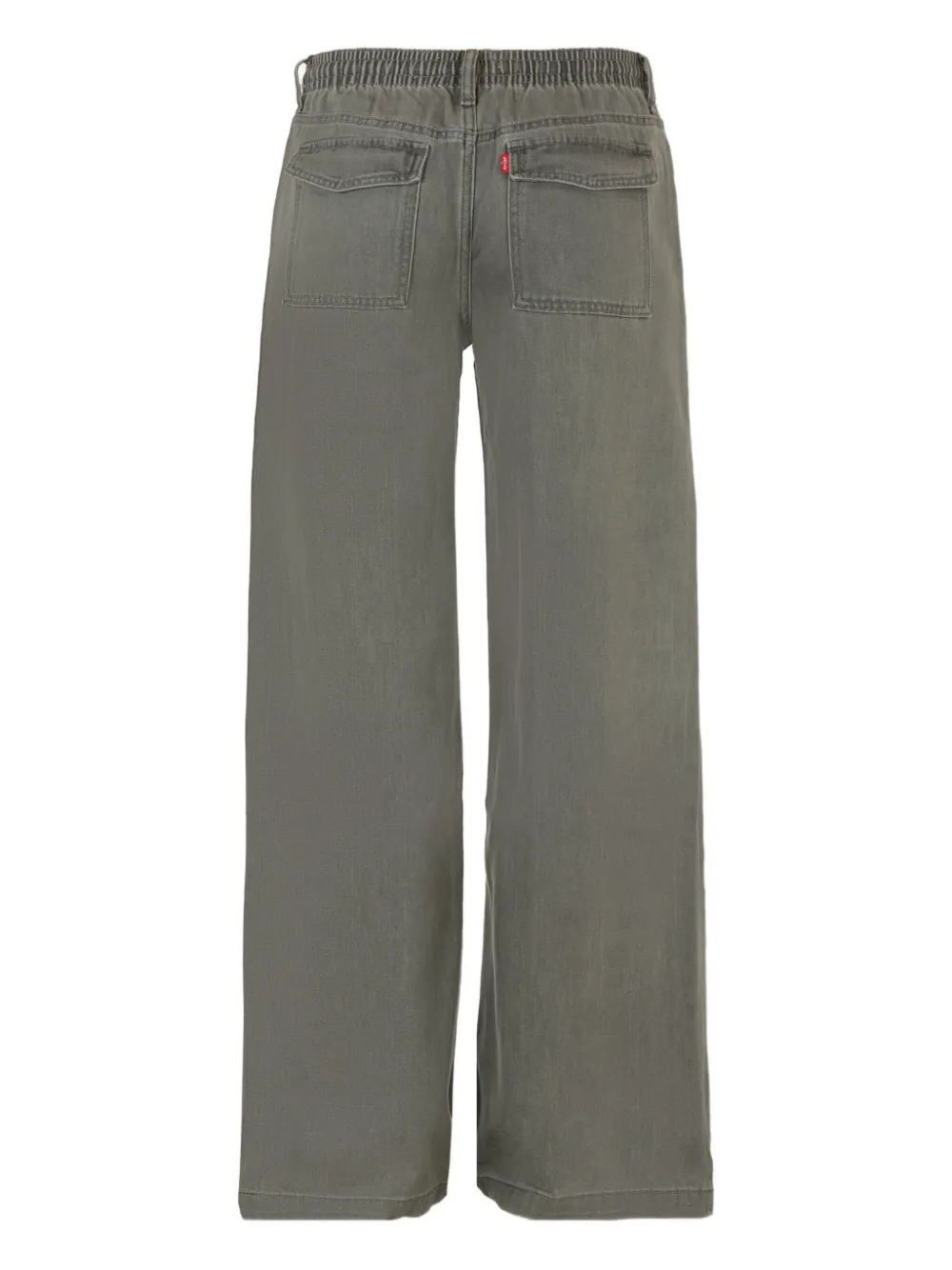 Levi's Kids Broek met elastische taille en vlakken Grijs
