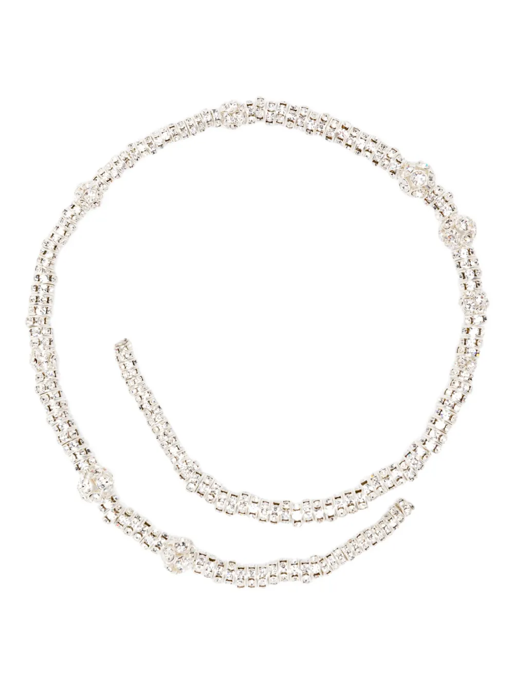 Magda Butrym crystal-embellished coil necklace | Silver | Image 1