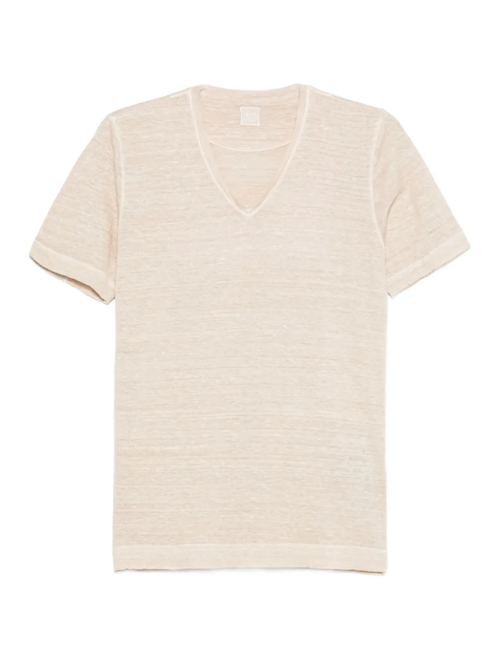 120% Lino Vネック Tシャツ - ニュートラル 120% Lino Vネック Tシャツ - ニュートラル