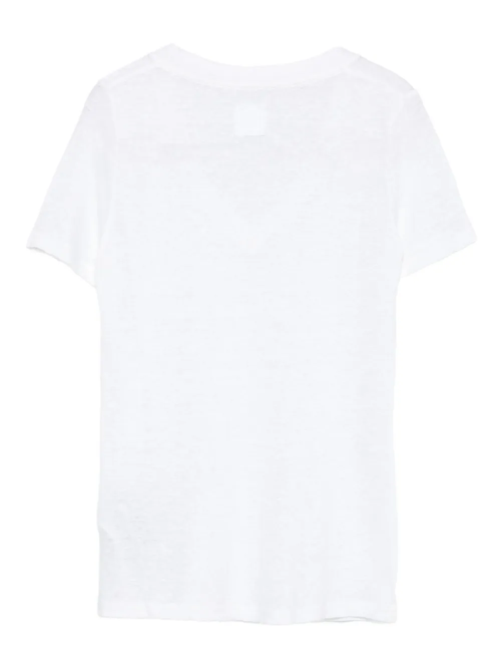 120% Lino Camiseta de linho com gola V | Camisetas | Image 2