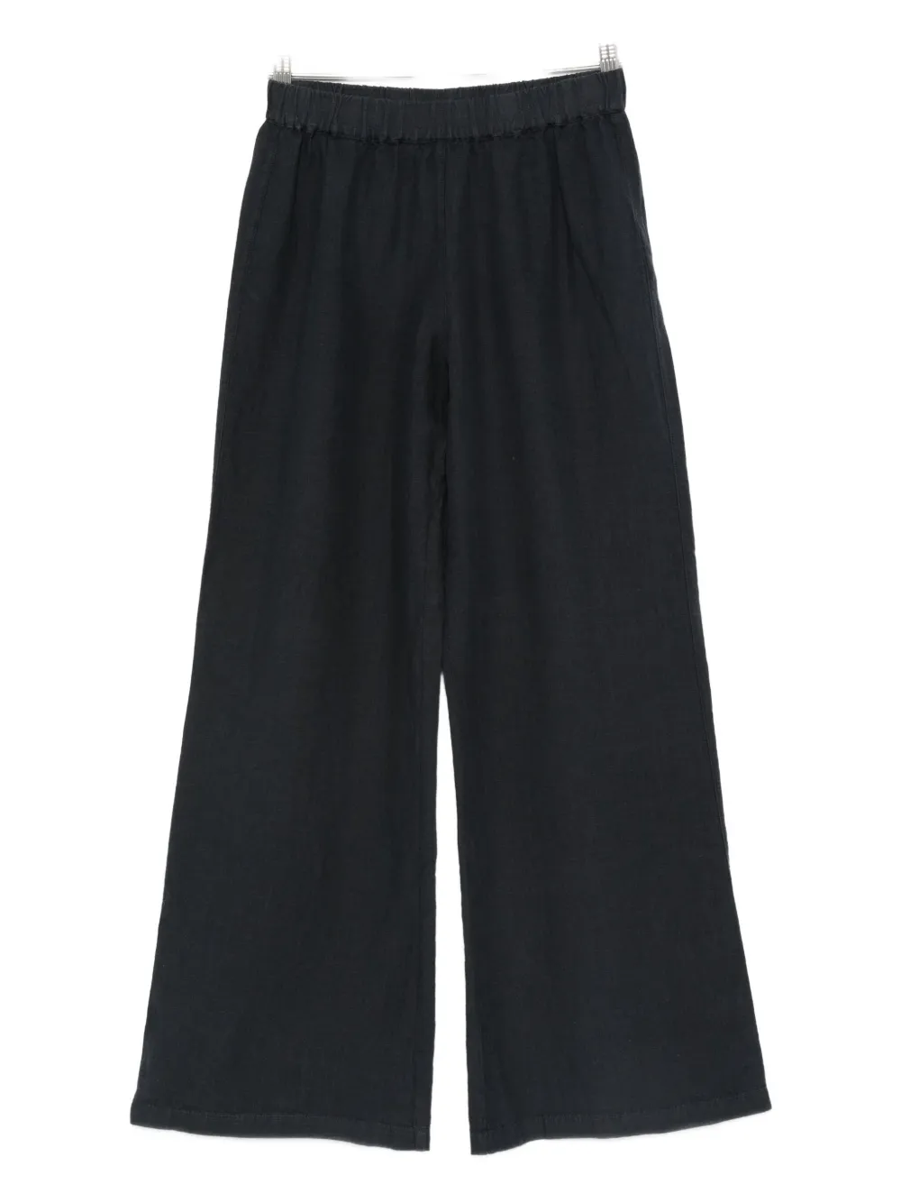 120% Lino Linen Trousers In Black