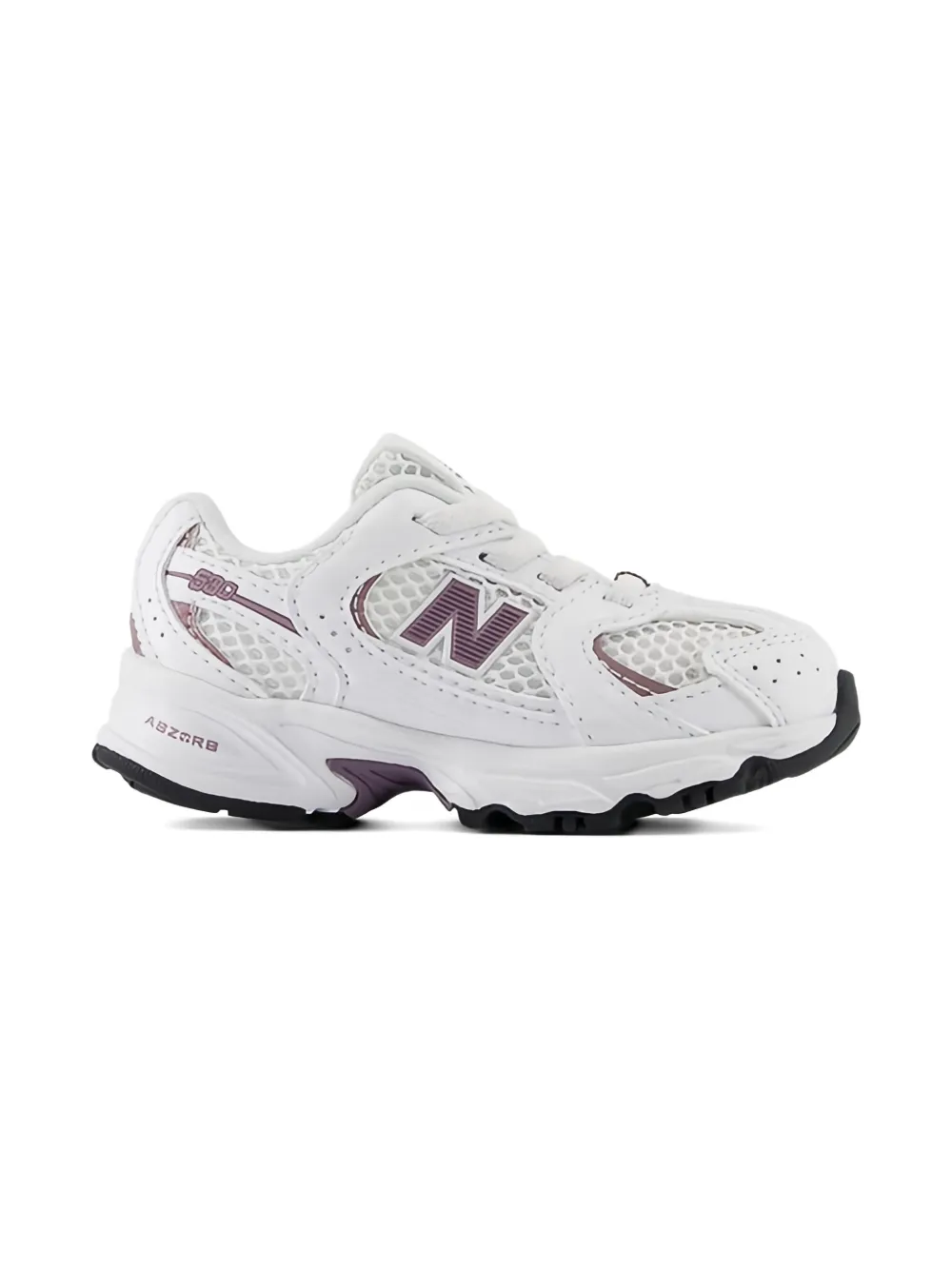 New Balance Kids 530 Bungee TD "White Dark Ice Wine" sneakers Wit