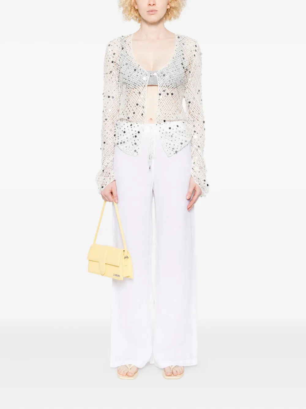 120% Lino Linen Trousers In White