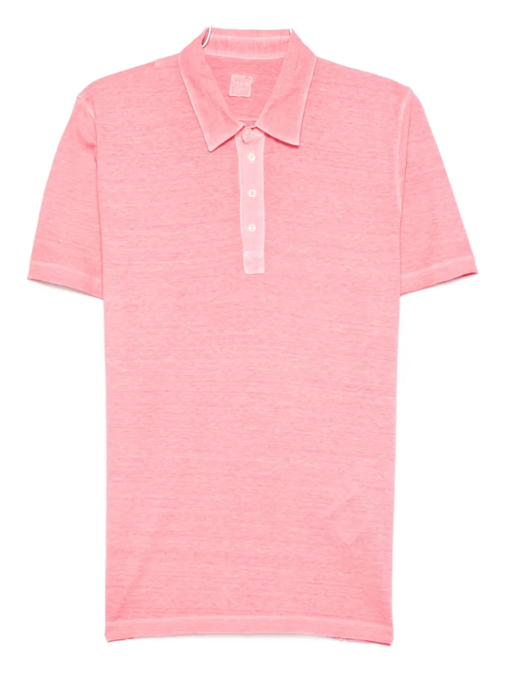 120% Lino short-sleeved polo shirt Roze