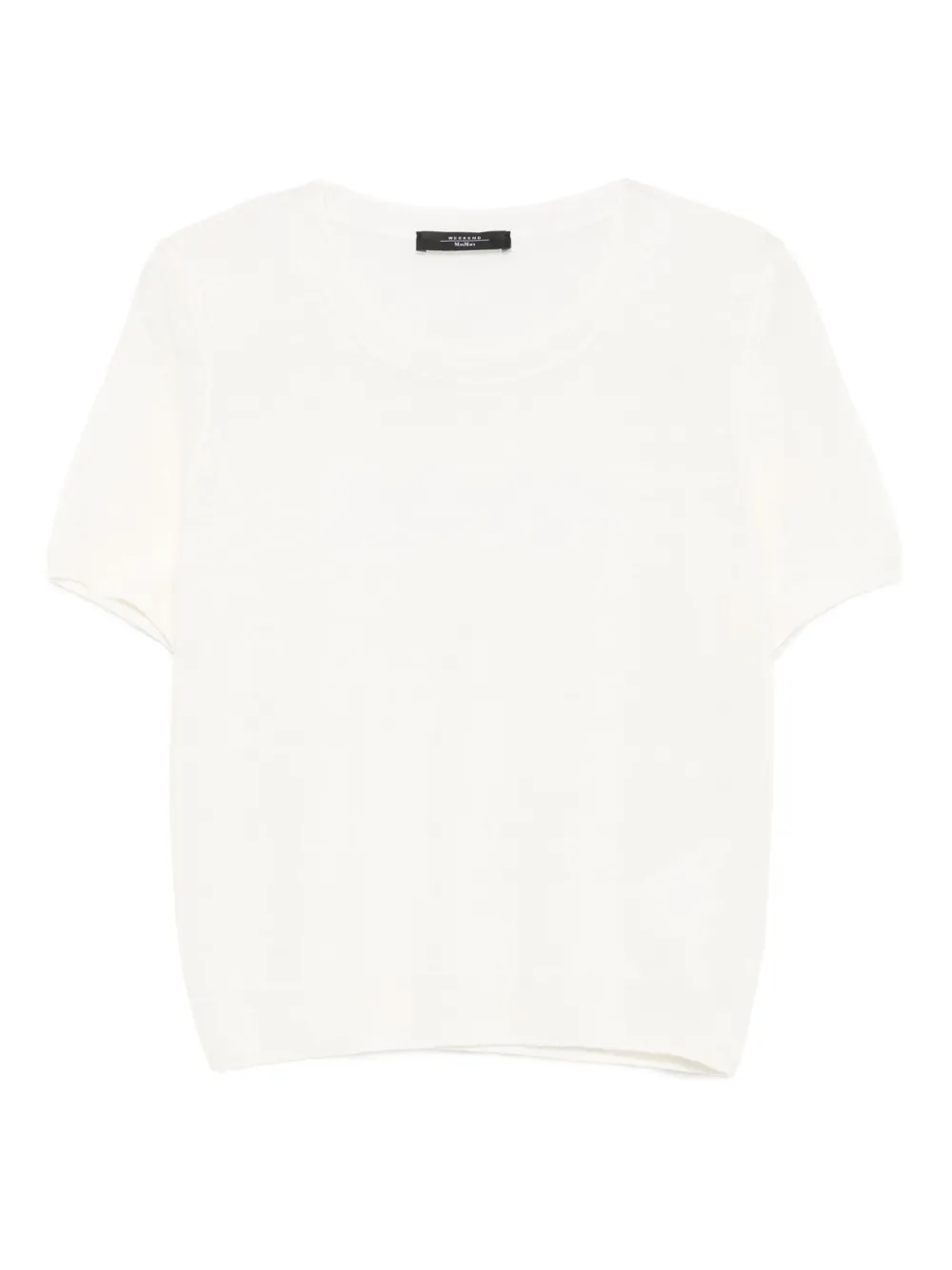 Weekend Max Mara short-sleeve round-neck sweater | White | Image 1