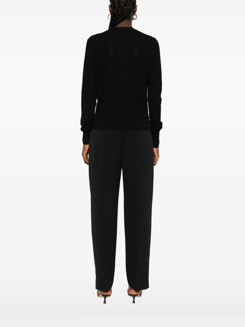 Max Mara Button-detailed Cardigan In Black