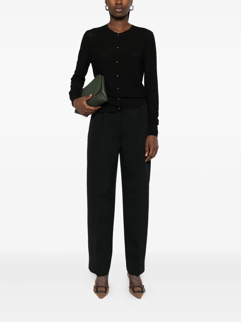 Max Mara Button-up vest Zwart