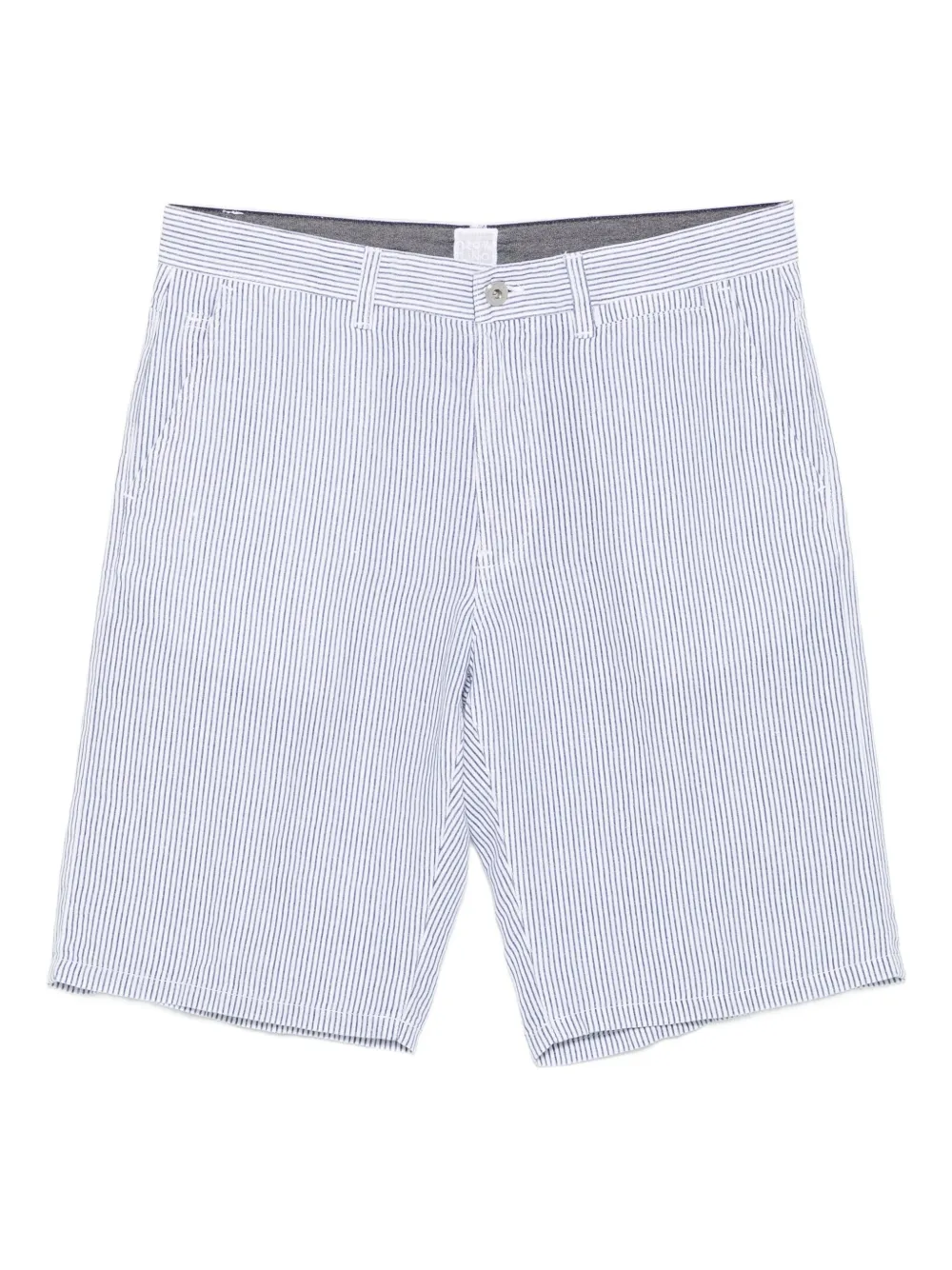 120% Lino striped linen shorts | White | Image 1